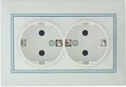 Мира Розетка бел/сер. 2 с/з