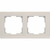 Рамка на 2 поста / WL04-Frame-02 слоновая кость