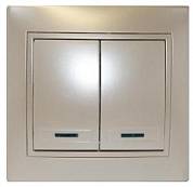 Мира Выкл.жем.-бел. перламутр 2 кл.с подсв.