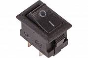 Выключатель клавишный 250V 3A (2с) ON-OFF черный Micro