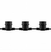 Гирлянда CL50-8 "Белт-лайт" 10 Е27 шаг 50см черный, 5м+3м IP65